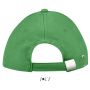 Sols Buffalo 6 paneles baseballsapka, Kelly Green/White
