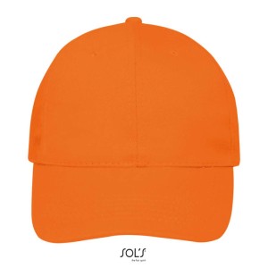 Sols Buffalo 6 paneles baseballsapka, Orange, U (sapka)
