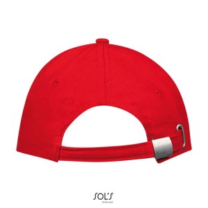 Sols Buffalo 6 paneles baseballsapka, Red, U (sapka)
