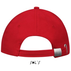 Sols Buffalo 6 paneles baseballsapka, Red/White, U (sapka)
