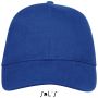 Sols Buffalo 6 paneles baseballsapka, Royal Blue, U