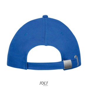 Sols Buffalo 6 paneles baseballsapka, Royal Blue/White (sapka)