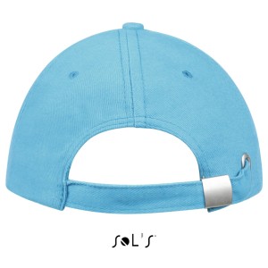 Sols Buffalo 6 paneles baseballsapka, Turquoise/White, U (sapka)