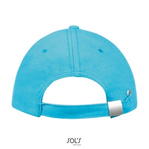 Sols Buffalo 6 paneles baseballsapka, Turquoise/White, U (sapka)
