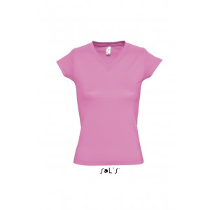 Sols Moon V-nyak� n�i p�l�, Orchid Pink (T-shirt, p�l�, 90-100% pamut)