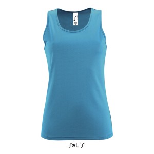 Sols m�sz�las n�i sporttrik�, Aqua (T-shirt, p�l�, kevertsz�las, m�sz�las)