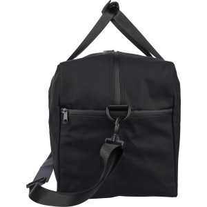 Sportt�ska, �jrahasznos�tott PU, fekete (utaz�t�ska)