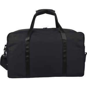 Sportt�ska, �jrahasznos�tott PU, fekete (utaz�t�ska)