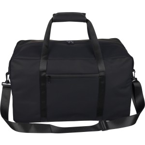 Sportt�ska, �jrahasznos�tott PU, fekete (utaz�t�ska)