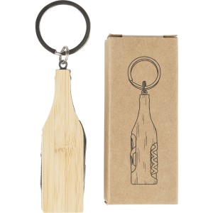 T�bbfunkci�s kulcstart�, bambusz, barna (kulcstart�)