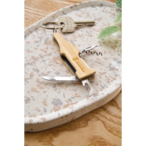 T�bbfunkci�s kulcstart�, bambusz, barna (kulcstart�)