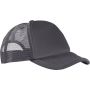 Trucker 5 paneles baseball sapka, szrke/fekete