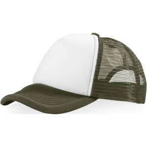 Trucker 5 paneles baseball sapka, zld/fehr (sapka)