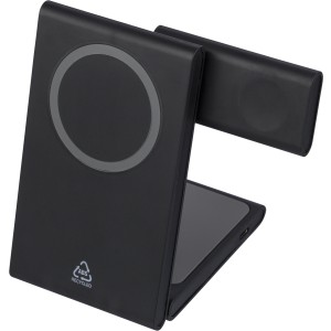 Vezet�k n�lk�li m�gneses t�lt�, �jram�anyag, fekete (powerbank)