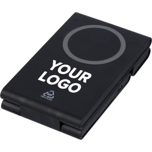 Vezet�k n�lk�li m�gneses t�lt�, �jram�anyag, fekete (powerbank)