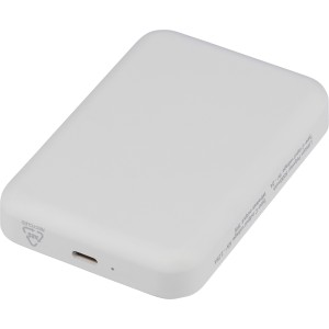 Vezet�k n�lk�li powerbank, 5000 mAh, feh�r (powerbank)