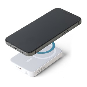 Vezet�k n�lk�li powerbank, 5000 mAh, feh�r (powerbank)